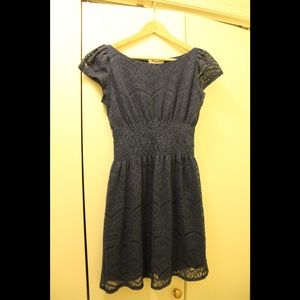 Pinky blue lace dress